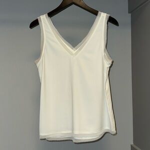 Chelsea 28 cream dressy shell, size M